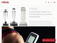 Tablet Screenshot of inbody.de